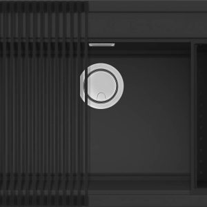 G40 Nero gránit mosogatótálca LGB13040K2 Elleci Best 130 Workstation szett