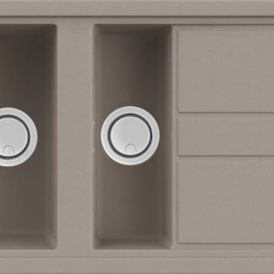 G43 Tortora (galambszürke) gránit mosogatótálca LGB47543 Elleci Best 475