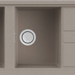 G43 Tortora (galambszürke) gránit mosogatótálca LGB50043 Elleci Best 500