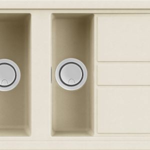 G62 Bianco Antico gránit mosogatótálca LGB47562 Elleci Best 475