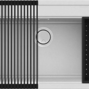 G68 Bianco gránit mosogatótálca LGB13068K2 Elleci Best 130 Workstation szett