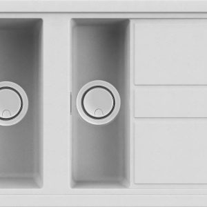 G68 Bianco gránit mosogatótálca LGB47568 Elleci Best 475