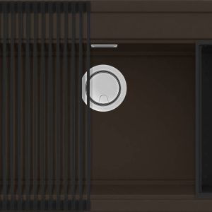 G78 Espresso gránit mosogatótálca LGB13078K2 Elleci Best 130 Workstation szett