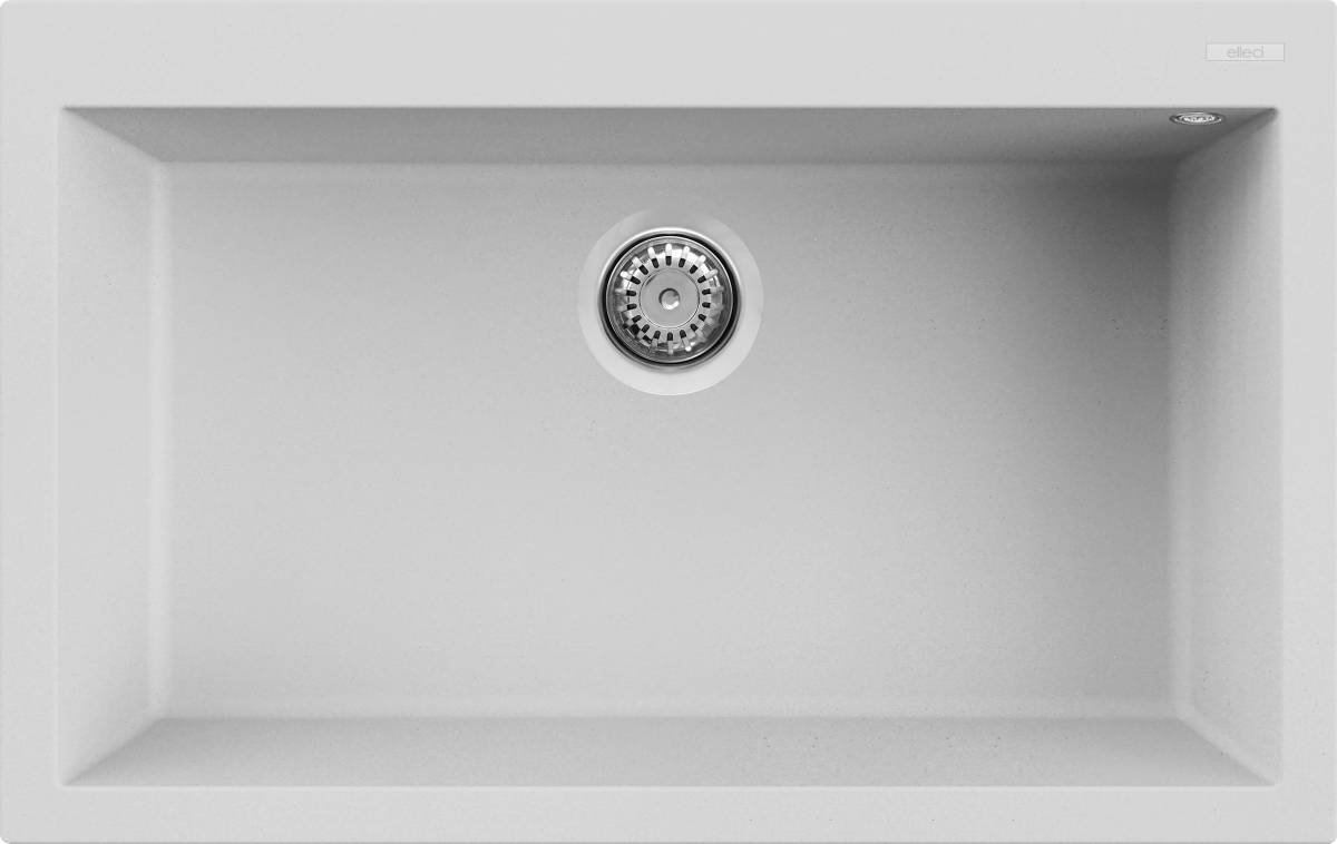 G68 Bianco gránit mosogatótálca LGQ13068 Elleci Quadra 130 G68 Bianco gránit mosogatótálca LGQ13068 Elleci Quadra 130