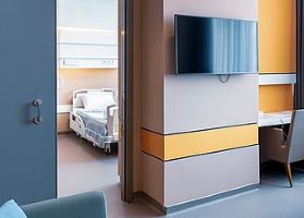 Pfleiderer kórház HPL lapok, lemezek, nagynyomasu laminatumok (HPL)