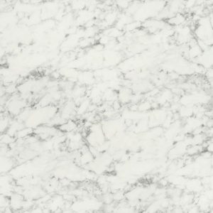 Marmo bianco fényes: 1970L, matt: 2063L front, konyhabútor ajtó, előlap Rehau / RAUVISIO-Crystal Strong